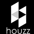 houzz logo with perspective shapes forming a house